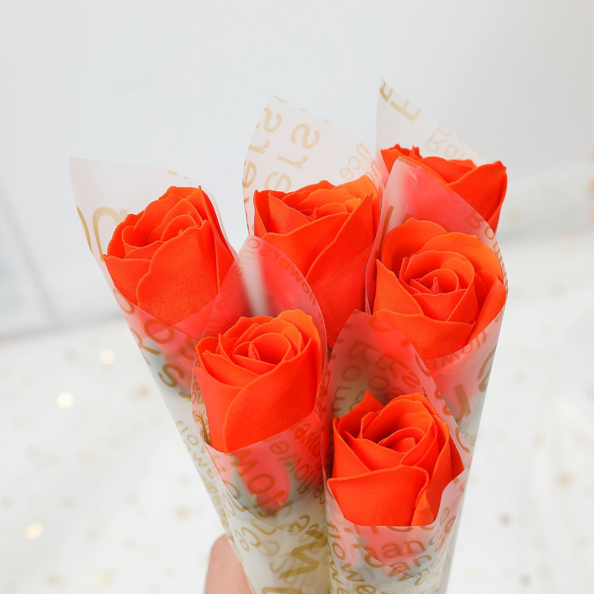Single soap flower rose bouquet gift rose creative gift hand held flower decoration