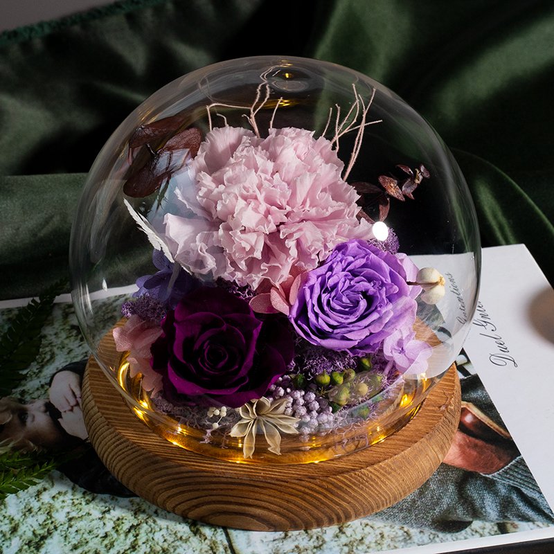 Newest hot sale Power Of Love Series Preserved Flower Ornaments For Girl friend's Gift Wedding Decoration flowers