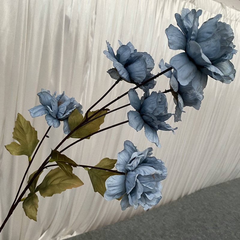 Y-H148 Cheap Artificial Peonies Flowers 6 Heads Silk Peony Artificial Flower Bouquet For Wedding Room Decoration