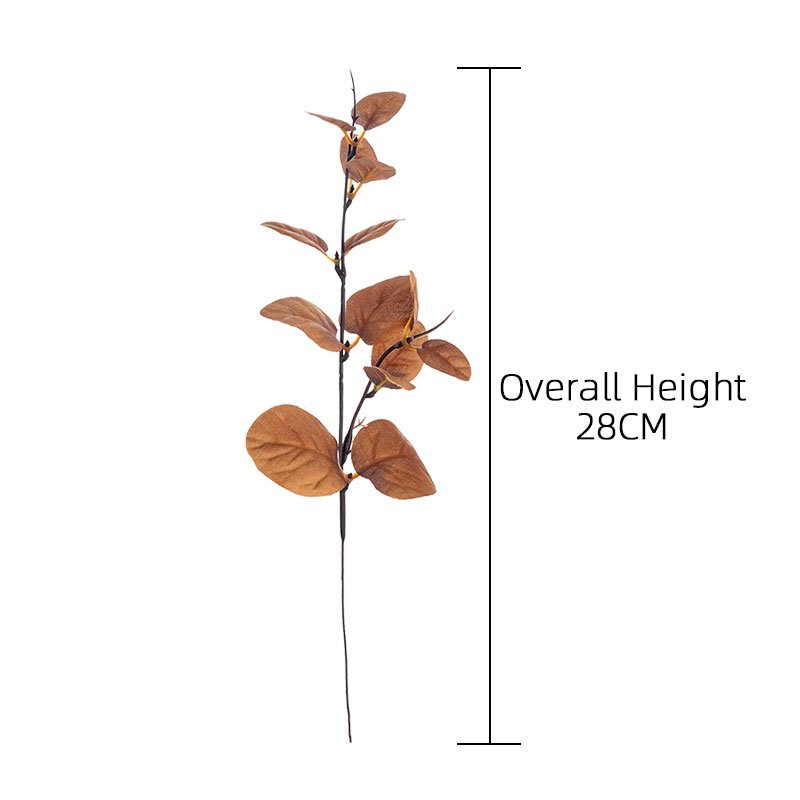 MW22102 Artificial Flower Multi-Color Apple Leaf Eucalyptus Sprigs for Wedding Home Hotel Party Garden