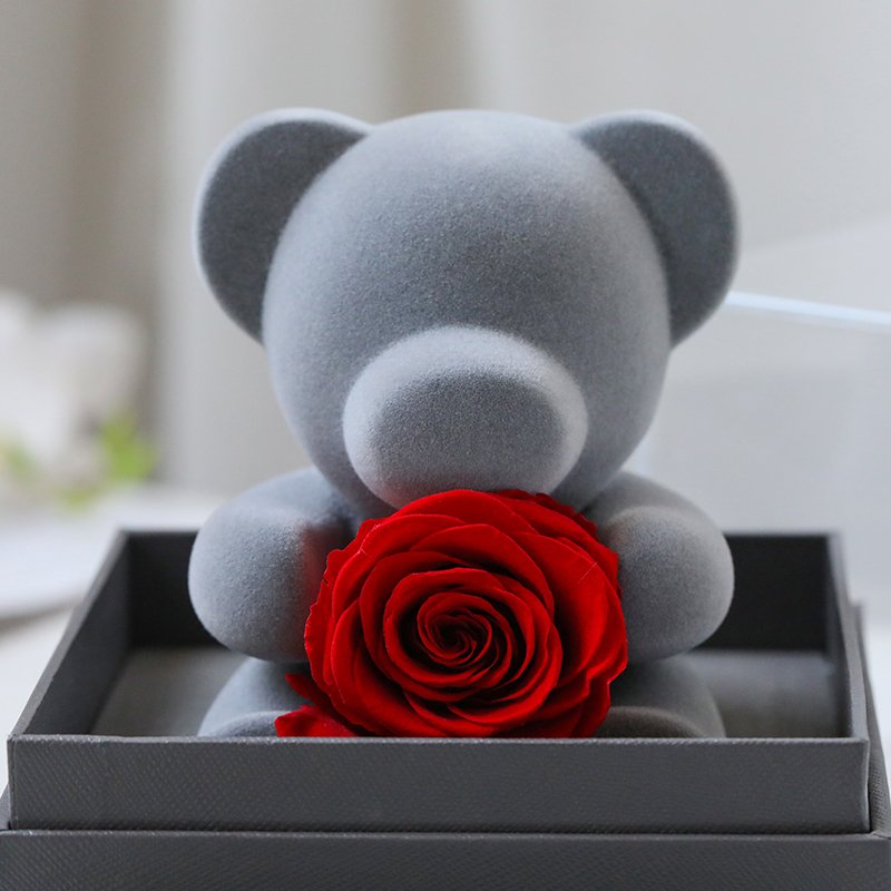 2023 Valentines day Mothers gift rose bear gift box jewelry luxury gifts box eternal preserved flowers eternal rose