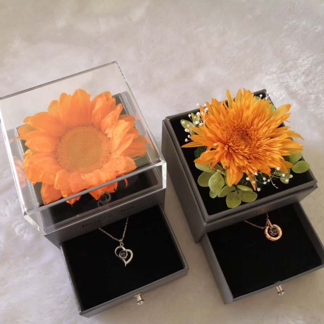 Mothers Day Gifts Real Natural You Are My Sunshine Sunflower Gift Box For Women