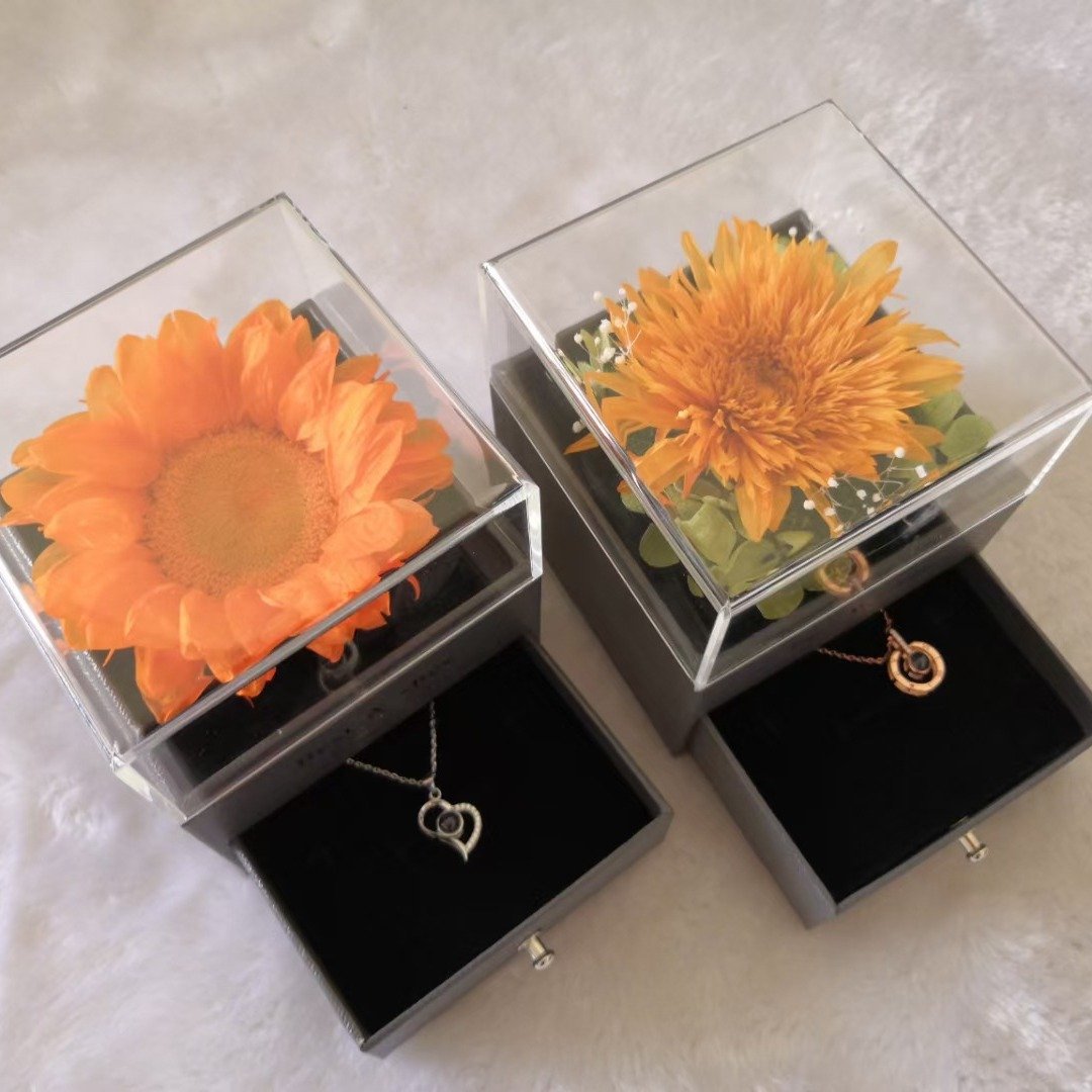 Mothers Day Gifts Real Natural You Are My Sunshine Sunflower Gift Box For Women