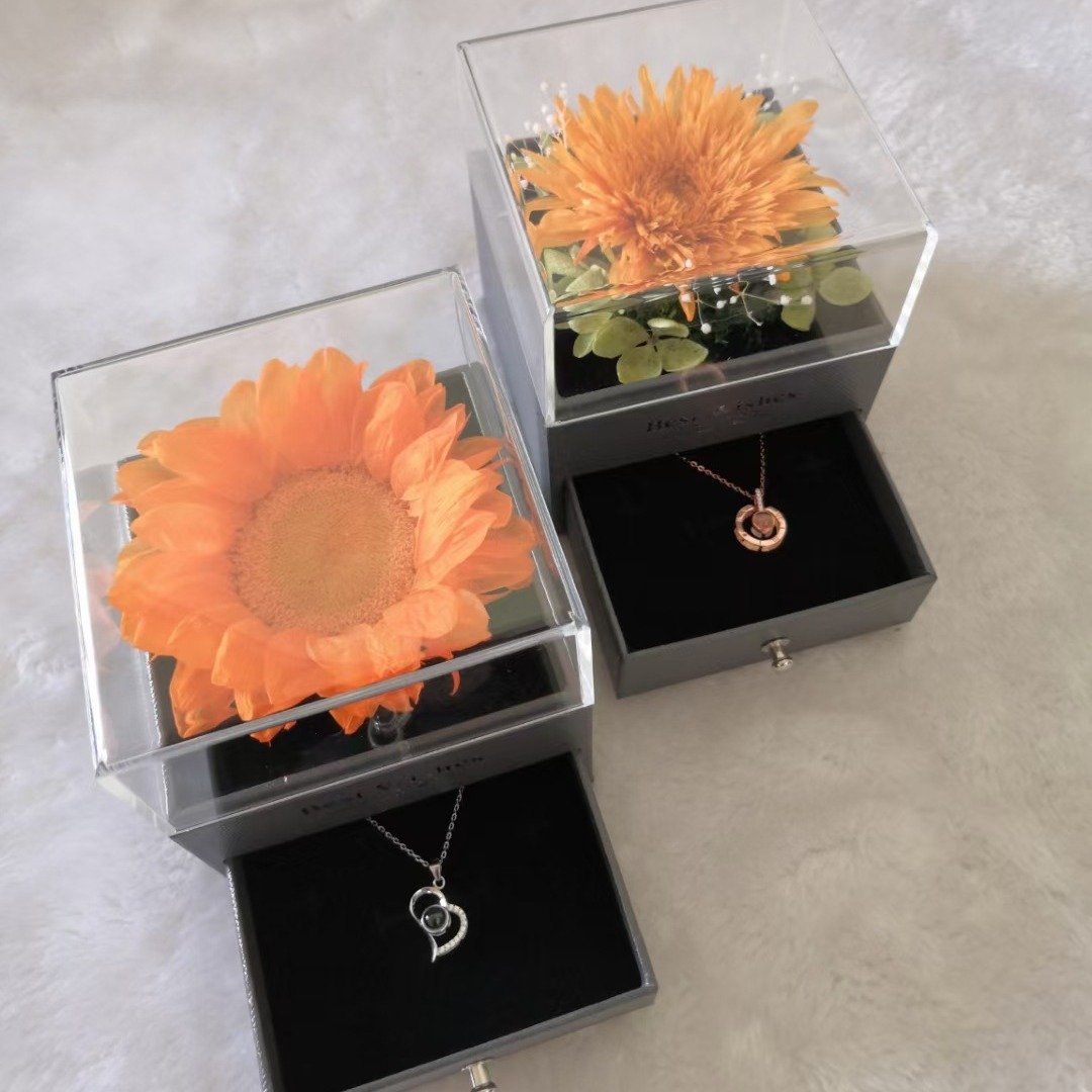 Mothers Day Gifts Real Natural You Are My Sunshine Sunflower Gift Box For Women
