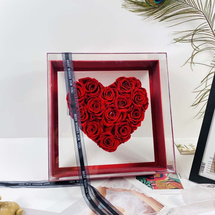 summer flora Hot sale Natural preserved long lasting flowers Preserved roses for valentine's day