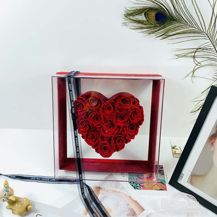 summer flora Hot sale Natural preserved long lasting flowers Preserved roses for valentine's day