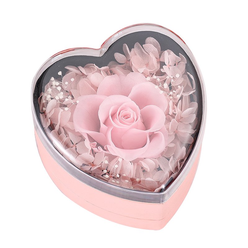 New product Valentines Mother Day Gift Preserved Roses in Acrylic Box Preserved Roses Box gift boxes for present