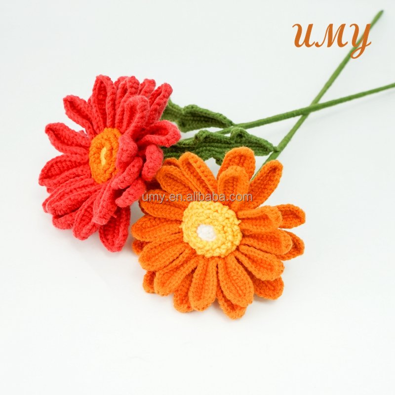 Crochet Flower Wedding Supplies Preserved Flowers Bouquet New Year Spring Graduation Mother's Day Father's Day Boxed
