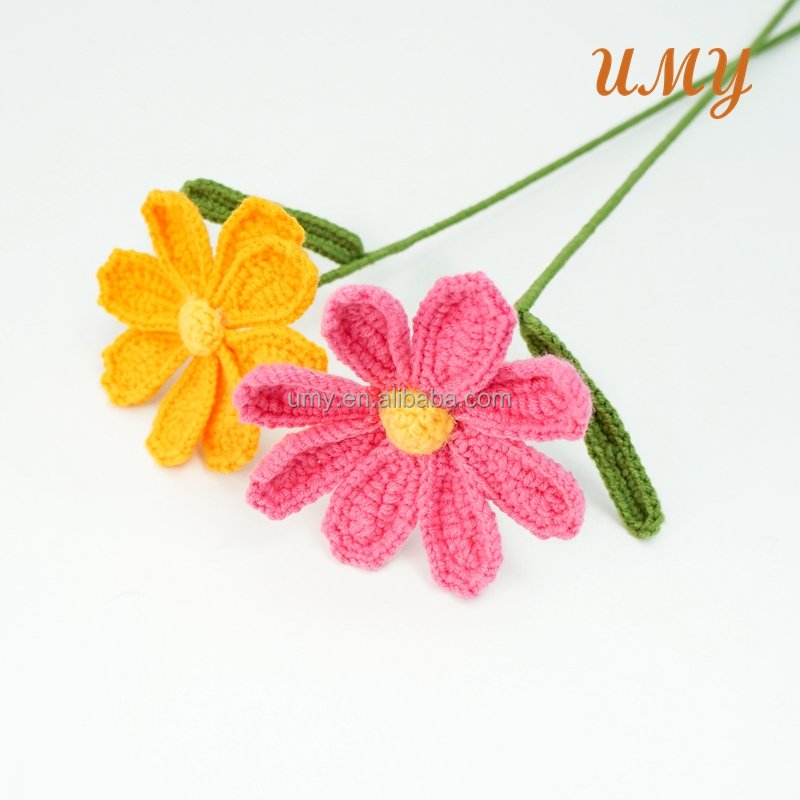 Crochet Flower Wedding Supplies Preserved Flowers Bouquet New Year Spring Graduation Mother's Day Father's Day Boxed