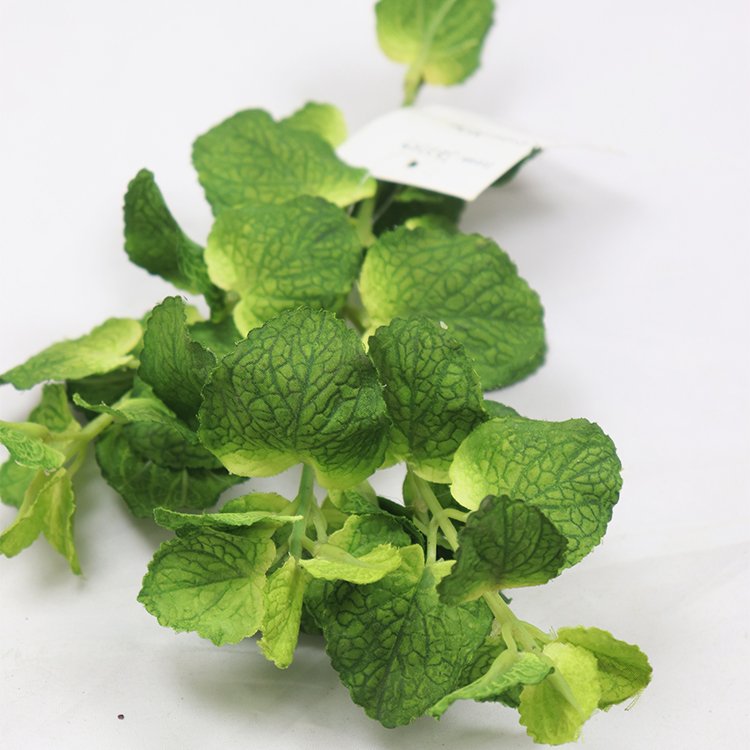 High Quality Small Single Branch Artificial Decorative Flowers Plants 42cm 37 Sets Leaves 2 Mint Valentine's Day Graduation