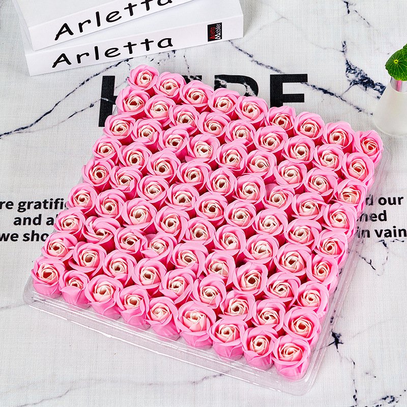 Multi Color 3 Layer Wedding Valentine's Day Soap Rose Flower Box Immortal Flower Artificial Rose Head