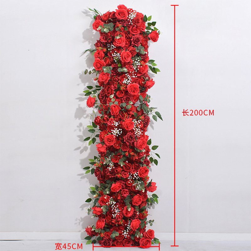 YX Wholesale High Quality Silk Artificial Flowers Christmas Graduation Halloween Easter Wedding Table Runner