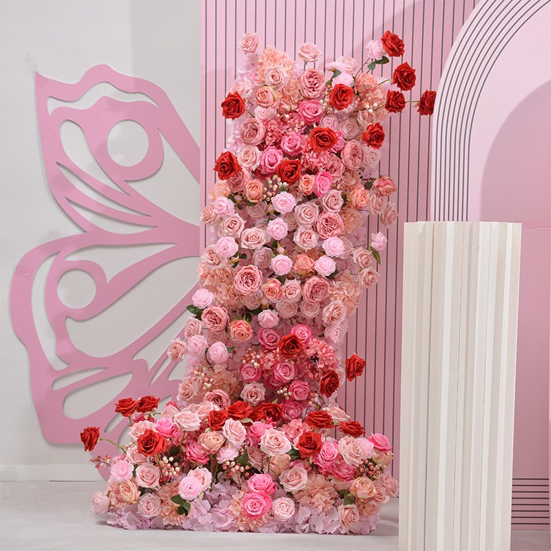 YX Wholesale High Quality Silk Artificial Flowers Christmas Graduation Halloween Easter Wedding Table Runner