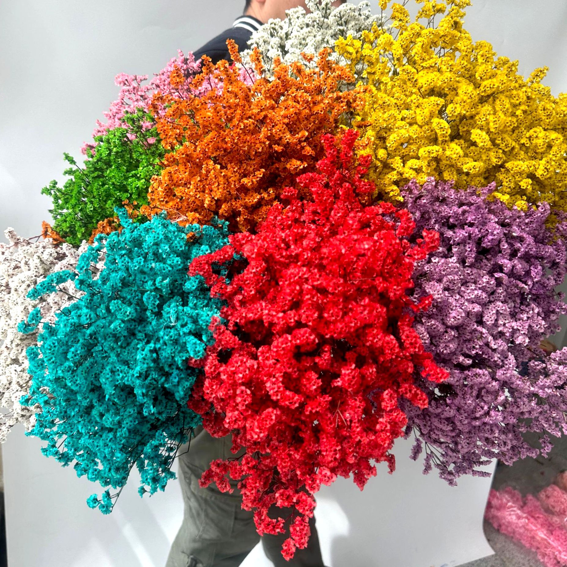 Flower Arrangement Bouquet DIY Decorative Flowers Real Preserved Dried Flowers Eternal Crystal Grass For Home Decor