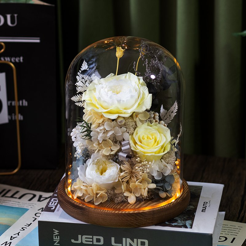 New Arrival Life With You Series Preserved Flower Ornaments For Birthday Gift Girl Friend's Gift Wedding Decoration flowers