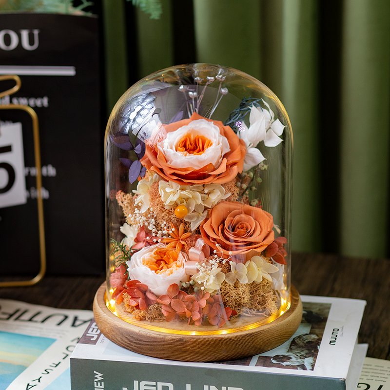 New Arrival Life With You Series Preserved Flower Ornaments For Birthday Gift Girl Friend's Gift Wedding Decoration flowers