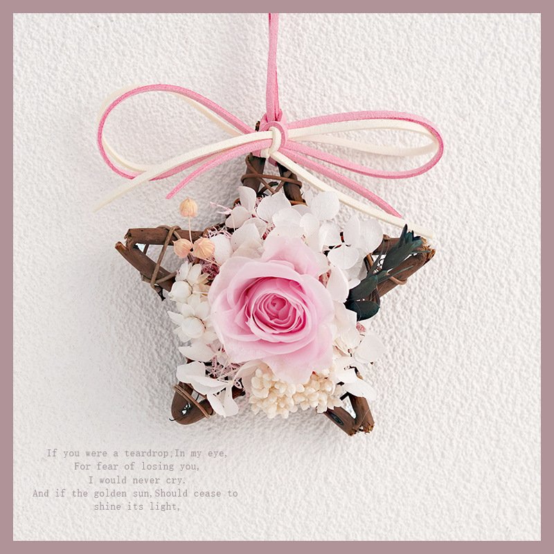 Decorative flowers wreaths and plants Car pendant Preserved Decorative Eternal Immortal Natural flowers Gifts