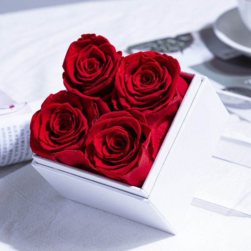 Multiple styles preserved red eternal flower rose boxes square circular heart-shaped beautiful gift boxes Valentine's Day gifts