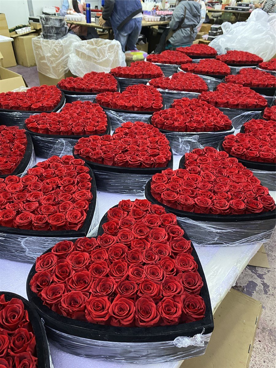 valentin eternal rose heart shape box infinity eternal preserved rose bqt forever eternal preserved roses heart box