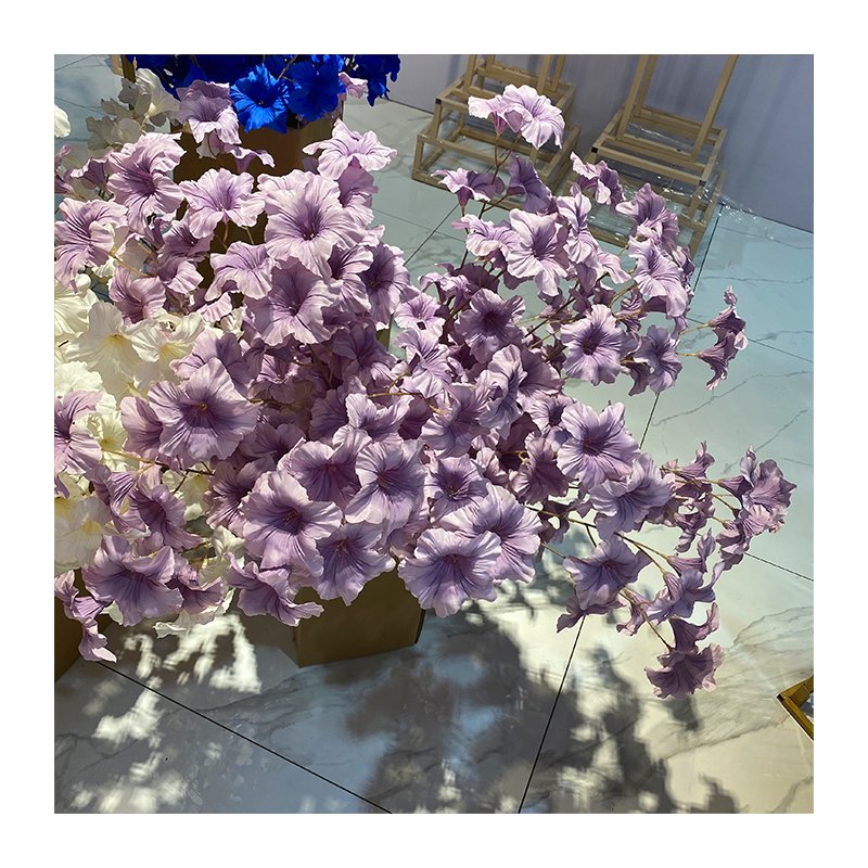 Artificial Flowers Decorative Long Branch Morning Glory Flower For Home Wedding