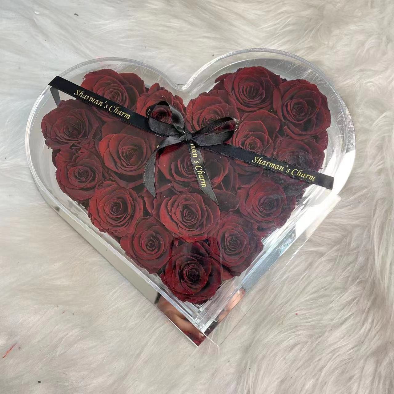 Wholesale Preserved A Grade Rose Flower Eternal Everlasting Roses Flowers In Gift Heart box