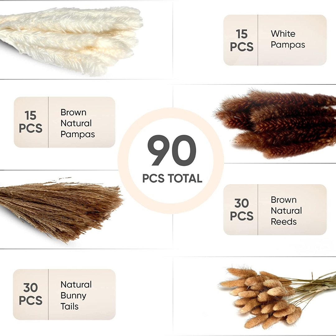 Large Size Preserved Flower Dried Pampas Grass For Wedding Decor