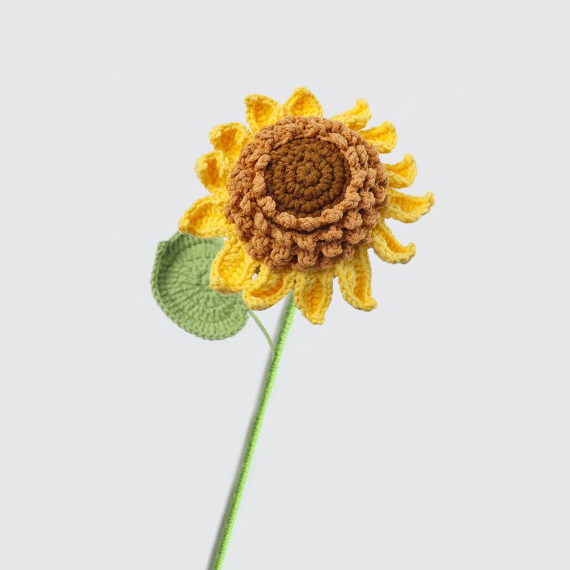 2024 Handmade Knitting Large Bouquet Crochet Roses Convallaria Flowers New Creative Wool Cotton Wedding Birthday Gift