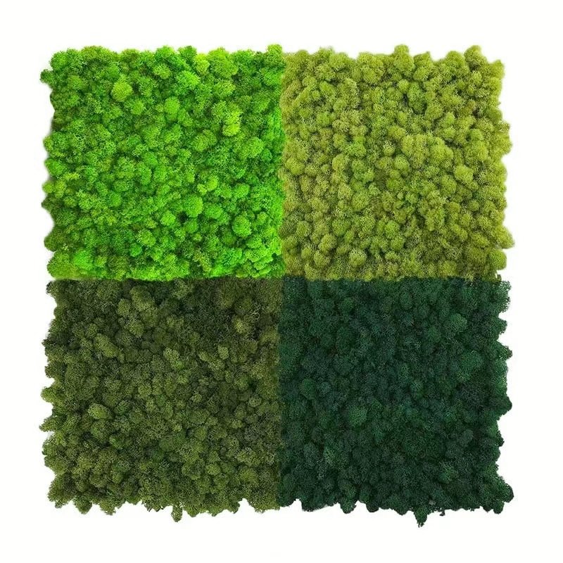 Hot Product Customized Green Simulated Moss Wall Artificial Moss Sheet Moss Panel For Decor