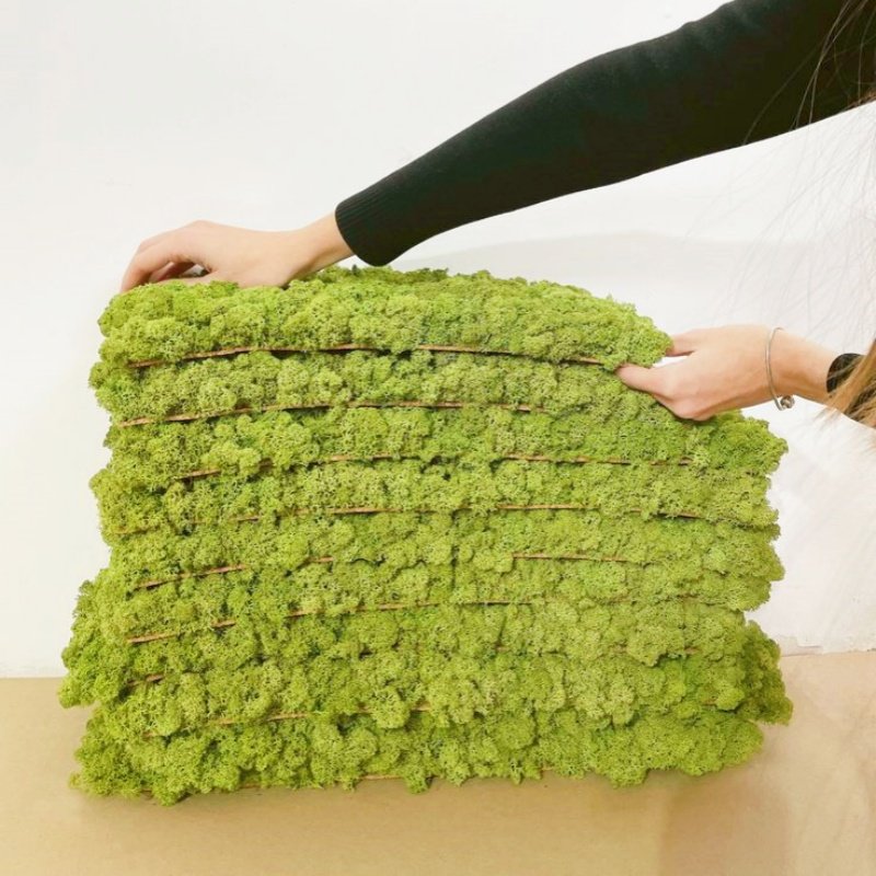 Hot Product Customized Green Simulated Moss Wall Artificial Moss Sheet Moss Panel For Decor