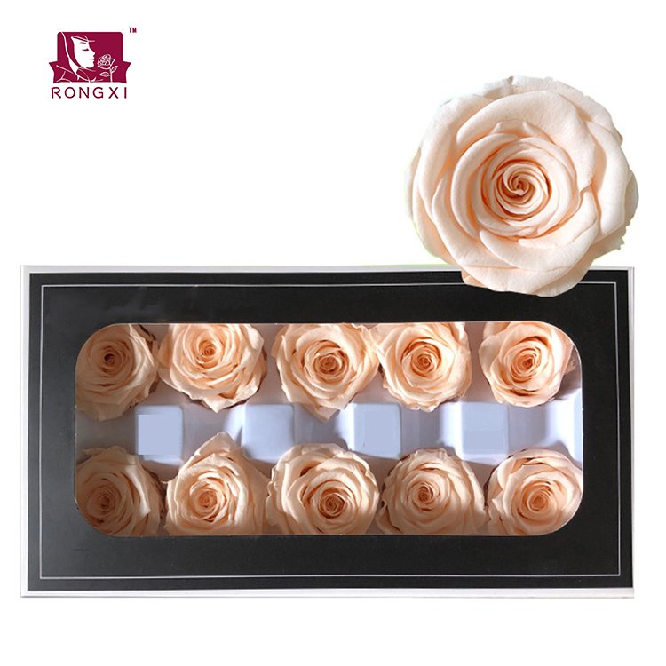 BX-3 wholesale flowers rose eternal in box flower heads real touch forever long lasting decorative flowers preserved rose roses