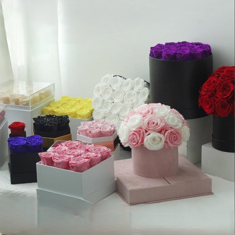 Eternal Flowers Preserved Flowers Gift Box Birthday Gift Mother's Day Valentine's Day Gift