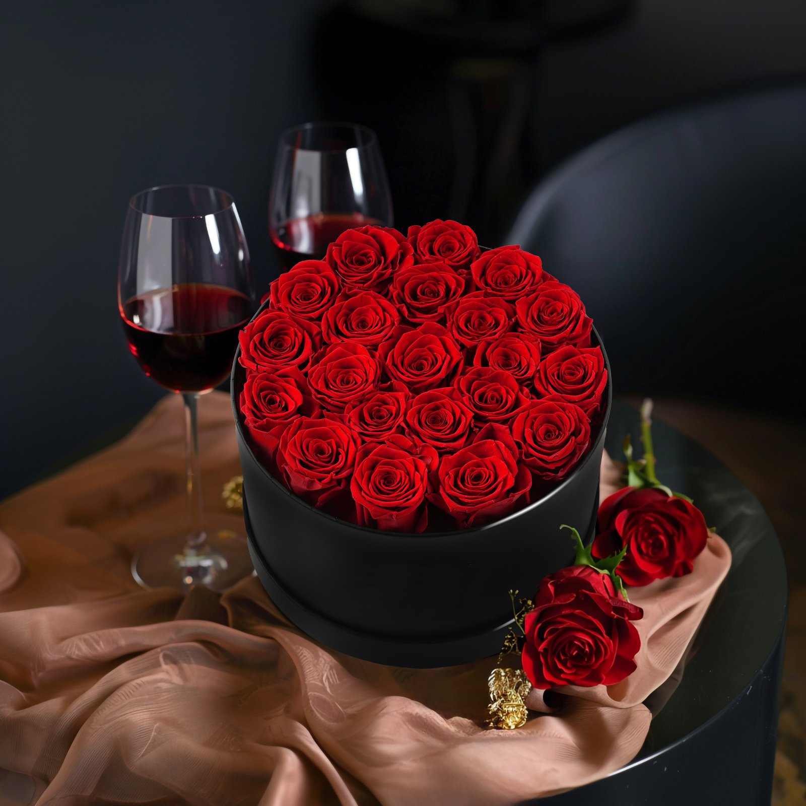 MCfloral New Product Ideas 2024 Rose Preserved Flower Wedding Decoration Supplies Blue Immortal Rosa Eterna Eternity Rose