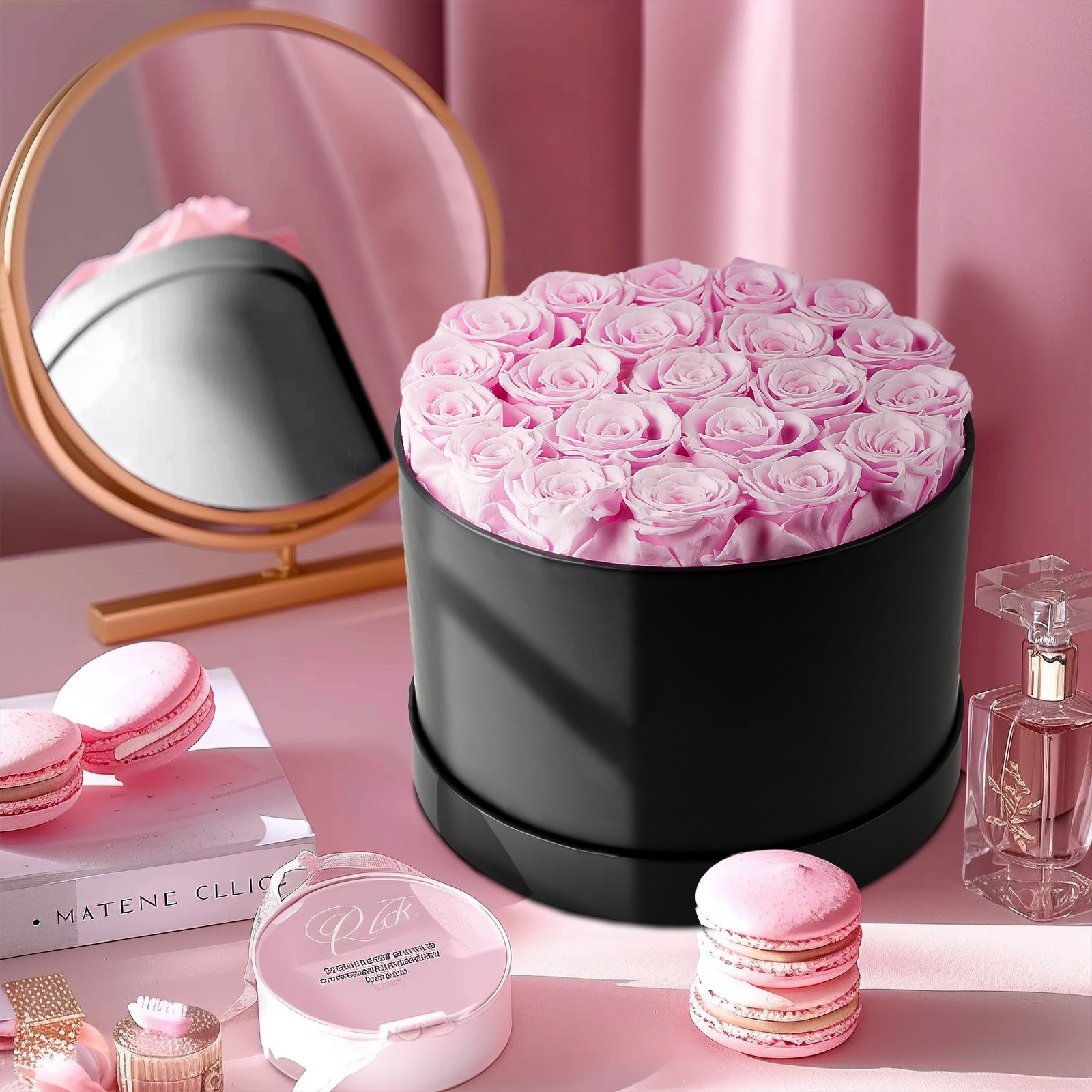 MCfloral New Product Ideas 2024 Rose Preserved Flower Wedding Decoration Supplies Blue Immortal Rosa Eterna Eternity Rose