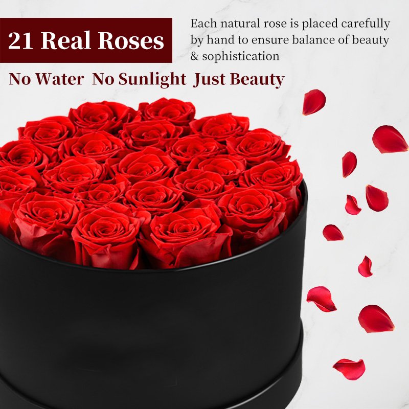 MCfloral New Product Ideas 2024 Rose Preserved Flower Wedding Decoration Supplies Blue Immortal Rosa Eterna Eternity Rose