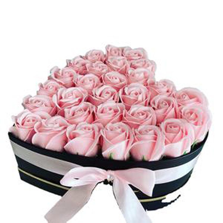 summer flora New Products Heart Shaped Box Romantic and Pragmatic Gift With Preserved Roses Flower Eternal Roses For Wedding