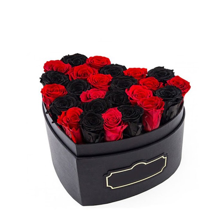 summer flora New Products Heart Shaped Box Romantic and Pragmatic Gift With Preserved Roses Flower Eternal Roses For Wedding