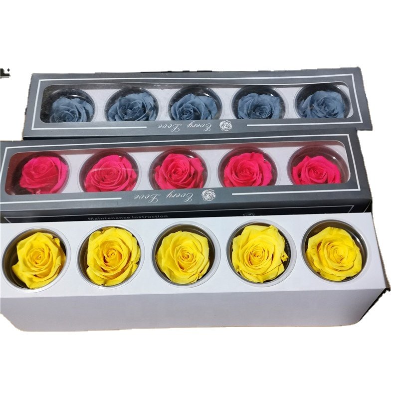 Best quality preserved flower rose eternal rose wholesale price preserved rose 6-7cm