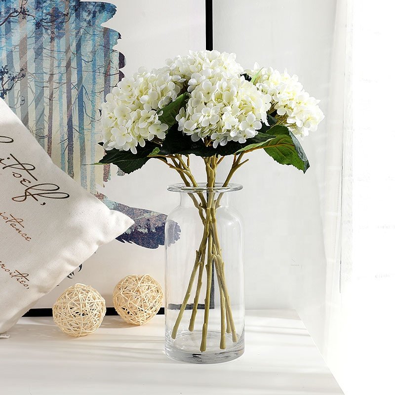 Wedding Arrangement Silk Flower 11 Heads White Large Artificial Hydrangea