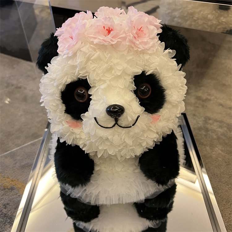 Wholesale High Quality White And Black Panda Eternal Hydrangea Preserved Real Flower Gift Box