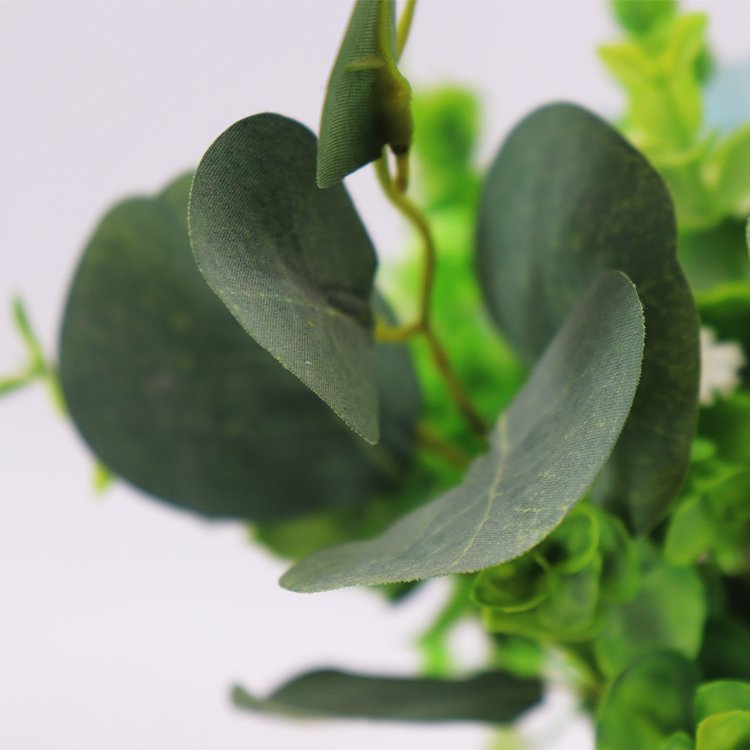 Wholesale 41cm Small Wild Bouquet Artificial Rose Eucalyptus Leaf Wreaths Plants Preserved Flowers & Decorative Wreaths