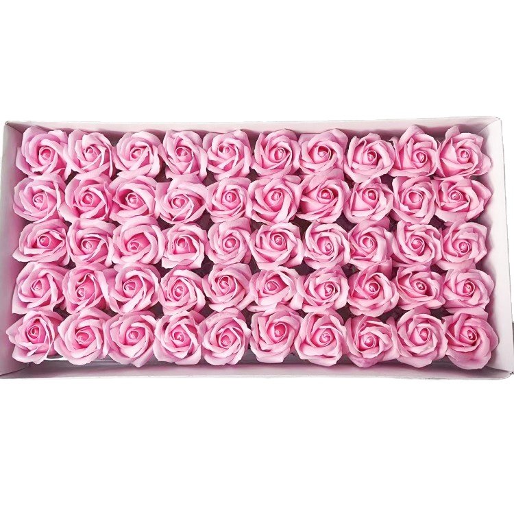 supplier rose soap flower gift box shaped multicolor preserved soap rose flower handmade gift Box