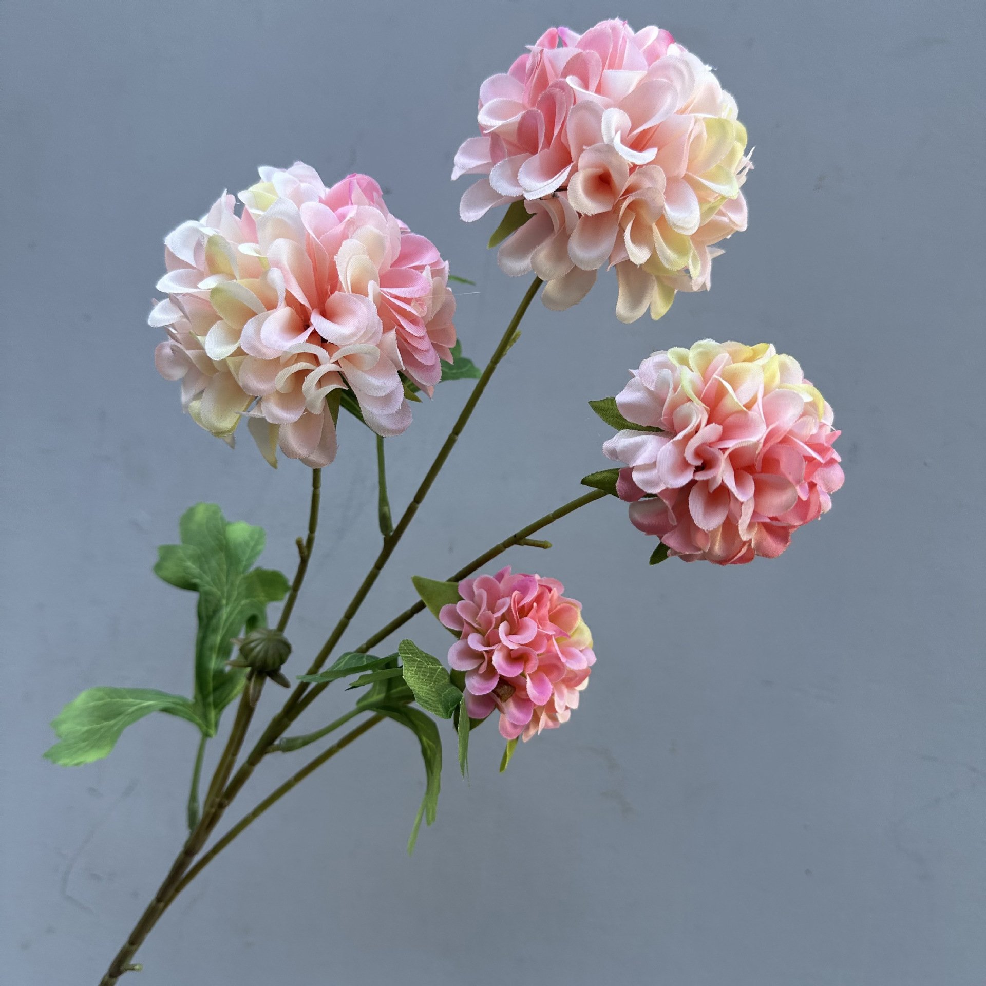 M-P124 Faux hydrangeas flowers white hydrangeas flowers artificial bulk silk hydrangeas