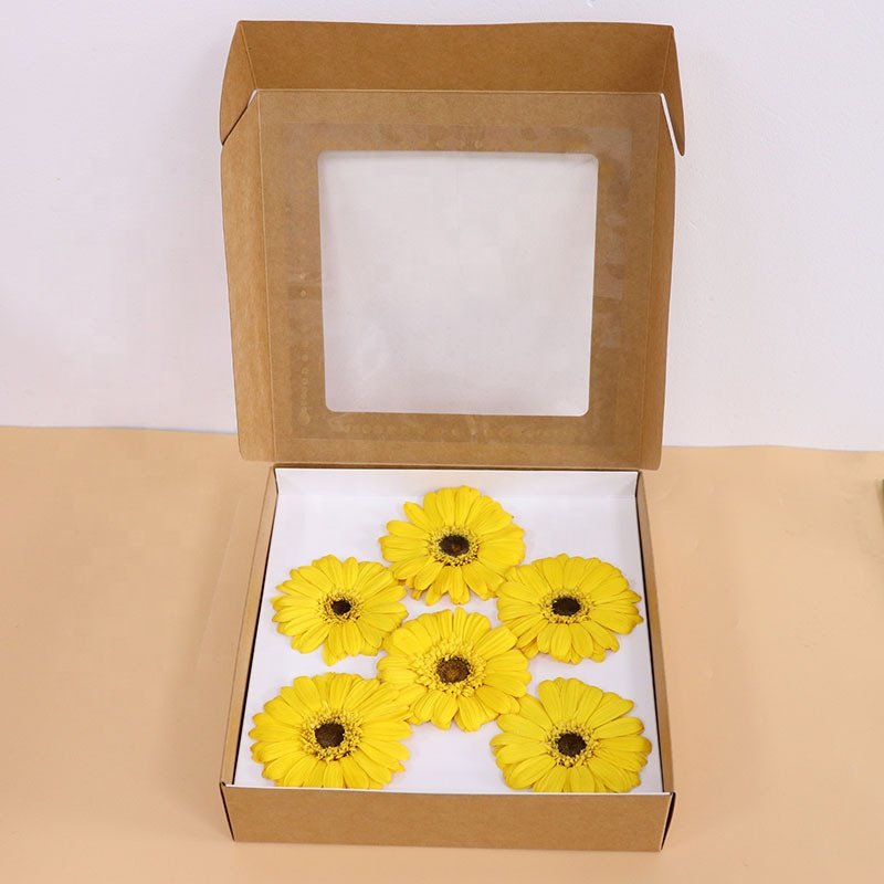 Wholesale Gift Boxes Preserved Flowers for Mother's Present Forever Flowers Immortal Gerbera in Box for Wedding