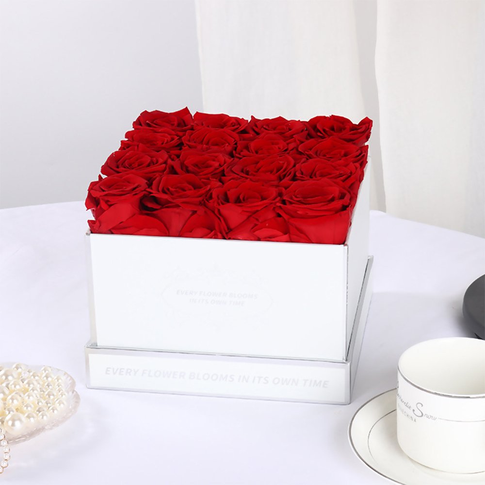 INUNION Perfect Valentines Day Gift Immortal Infinity Eternal Forever Stabilized Preserved Roses In Gift Box