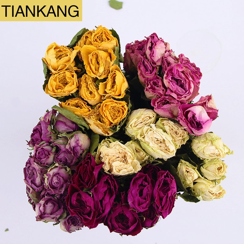 Natural dried rose bouquet flowers long life roses of preserved flower for decoration