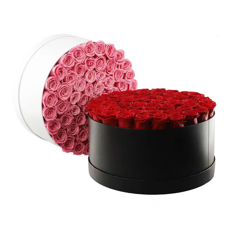 Luxury Preserved Roses Valentines Day Gift Box 99 Forever Roses Real Preserved Roses Gift Boxes Preserved Flowers