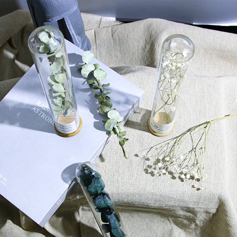 wholesale christmas gift dry wedding decorative flowers in bottle