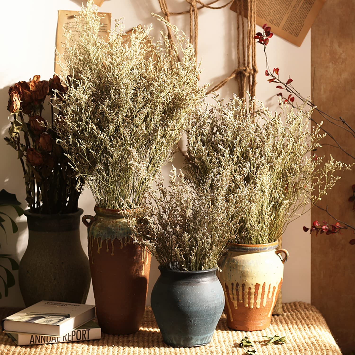 Preserved Limonium Lover's Grass for Household Flower Arranging Office & Party Decoration Wedding Occasions