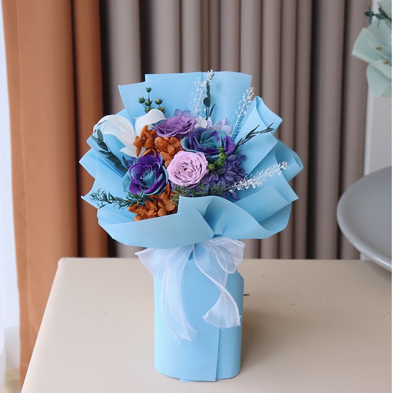 Hot Sale Preserved Roses Bouquet Preserved Rose in Gift Box Rose Bouquet Preserved Flower Bouquet for Valentine's Day