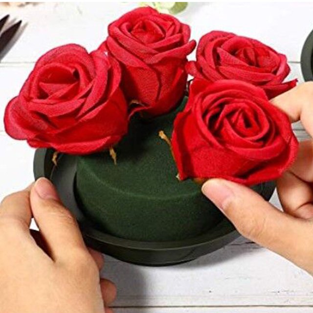 round wet oasis floral foam bricks Flower Arrangement mud preserved flower foam for flower